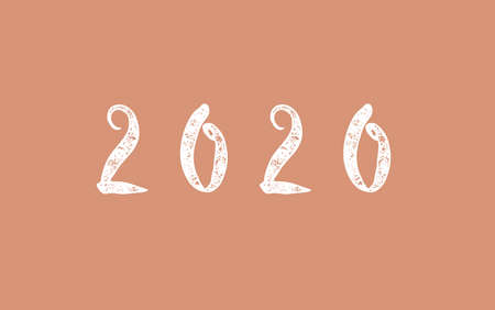 Background 2020 with Calming Coral the top color for the year ahead. 2022