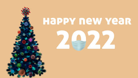 Merry Christmas and Happy New Year wallpaper 2022-2023. High quality background