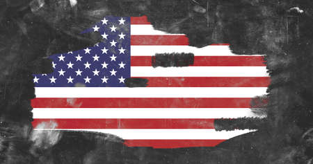 american flag. American national holiday 4th of July. independence day american flag.の写真素材