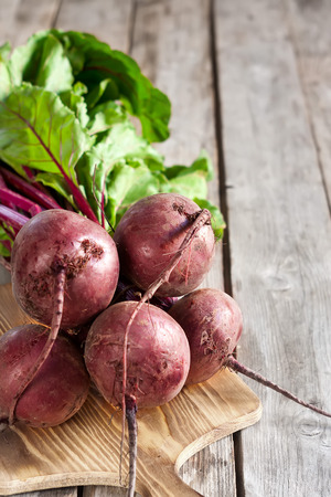 Bunch of beetroots. Copy space background.の写真素材