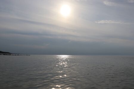 Baltic sea. Sunset.の写真素材