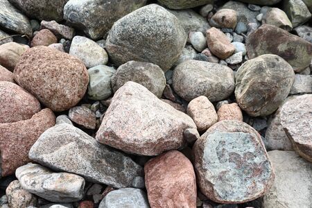 stony beachの写真素材