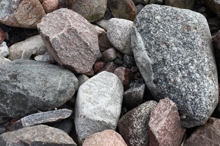 stony beachの写真素材