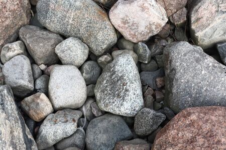 stony beachの写真素材