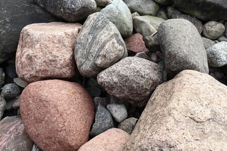 stony beachの写真素材