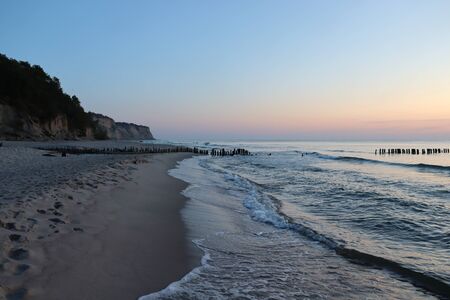 Sea sunsetの写真素材