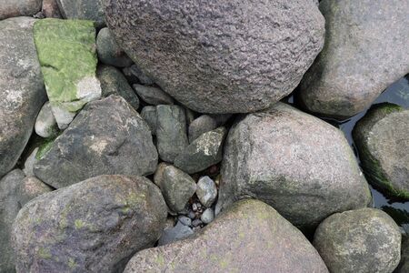 stony beachの写真素材