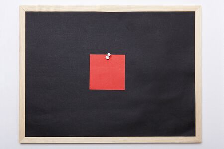 Colorful note paper on black background.の写真素材