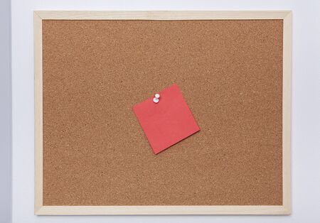 Colorful note papers on cork board (bulletin board).