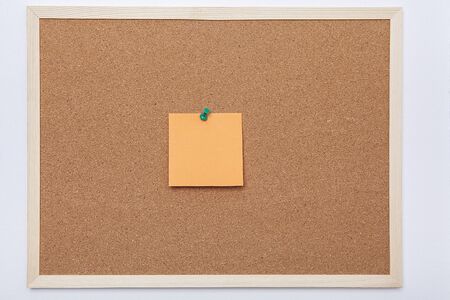 Colorful note papers on cork board (bulletin board).