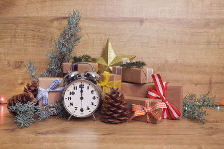 Christmas Ornaments isolated on a white background.の写真素材