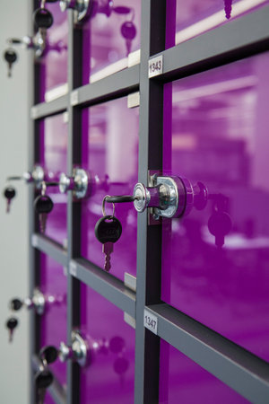 Subscriber boxes for storing personal valuable things.の写真素材