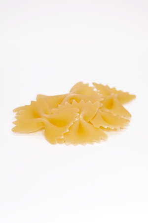 Tasty uncooked cake on white background.