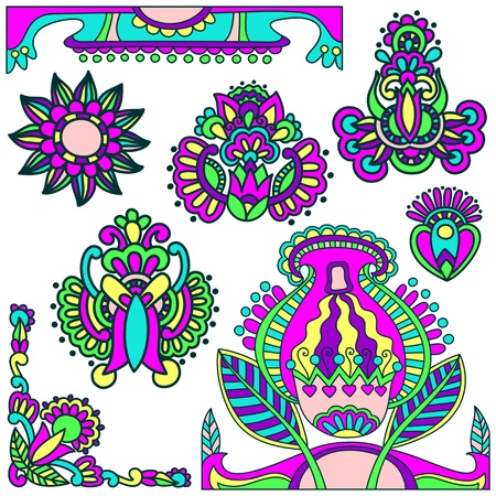 floral design elements のイラスト素材