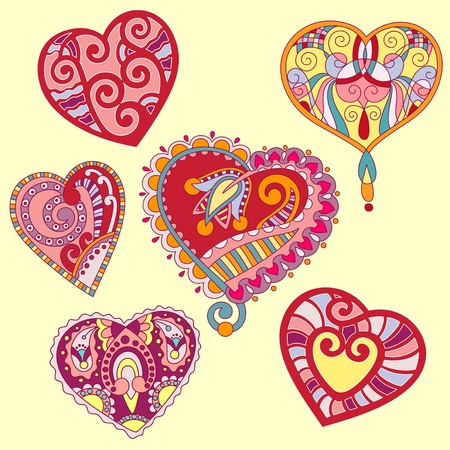 heart shape set のイラスト素材