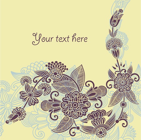 Stylish floral background のイラスト素材