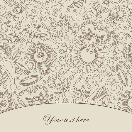 Decorative vector background with ornament のイラスト素材
