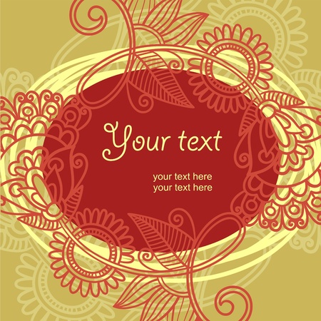 floral background with place for your text のイラスト素材