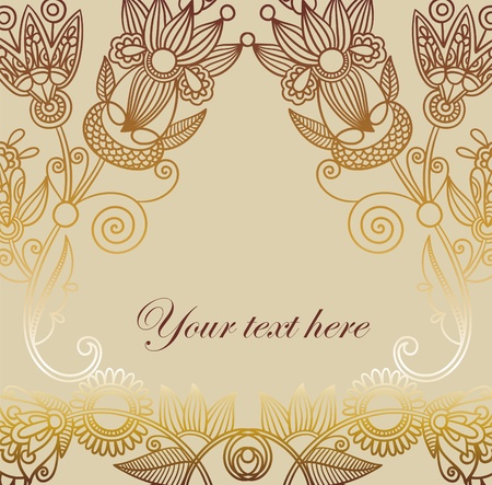 floral background with place for your text のイラスト素材