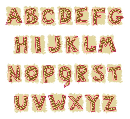 vector design alphabet のイラスト素材