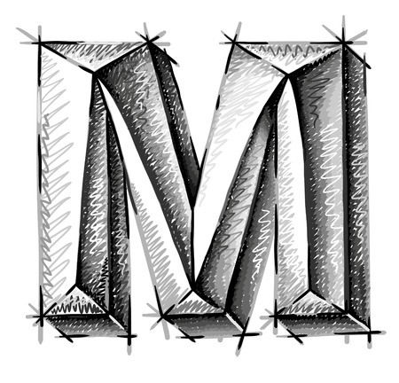 hand draw sketch lettersのイラスト素材