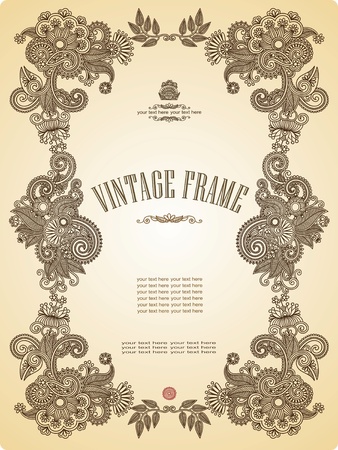 Vintage frame. To see similar, please visit my galleryのイラスト素材