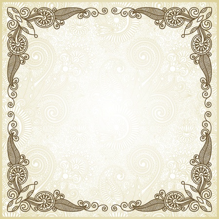 ornate floral frame のイラスト素材