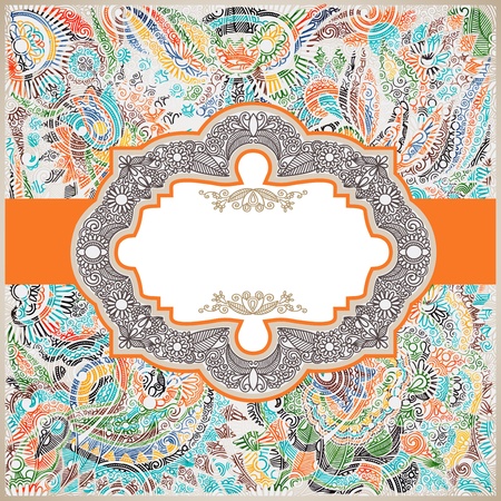 vintage template のイラスト素材