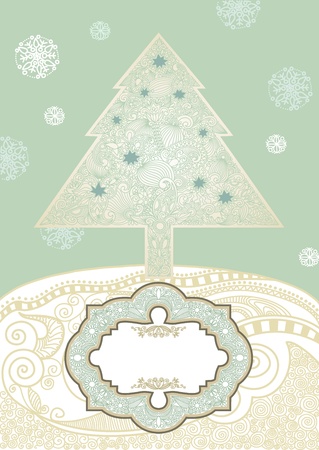 Christmas tree. Christmas template のイラスト素材