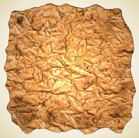 crushed old dirty paper, artistic vector texture background のイラスト素材