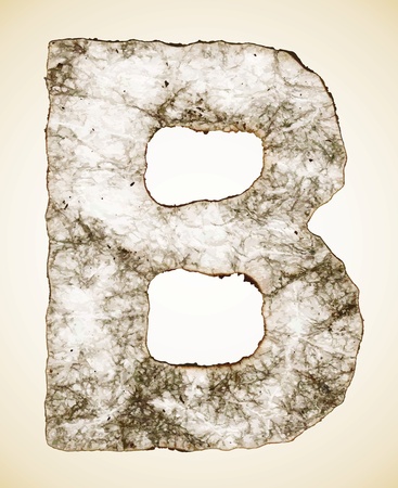 crush paper texture alphabet のイラスト素材