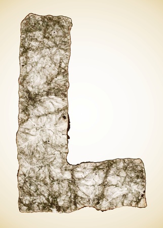 crush paper texture alphabet のイラスト素材