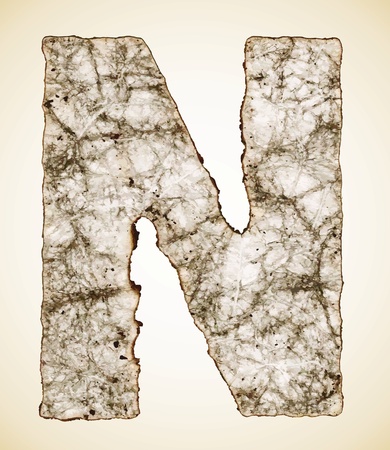 crush paper texture alphabet のイラスト素材