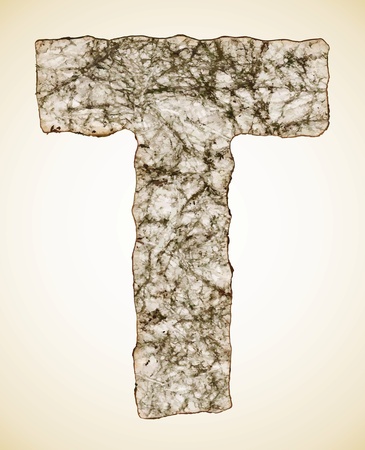 crush paper texture alphabet のイラスト素材