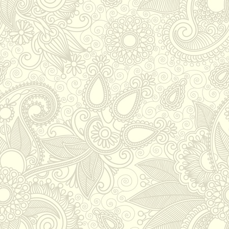 seamless flower paisley design background のイラスト素材
