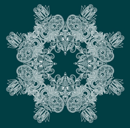 ornate snowflake のイラスト素材