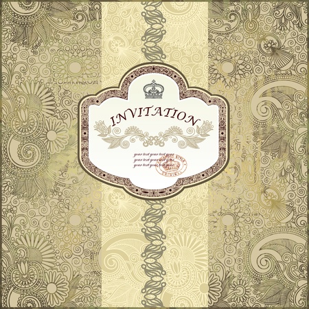 Ornate floral backgroundのイラスト素材