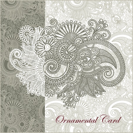 Ornate floral backgroundのイラスト素材