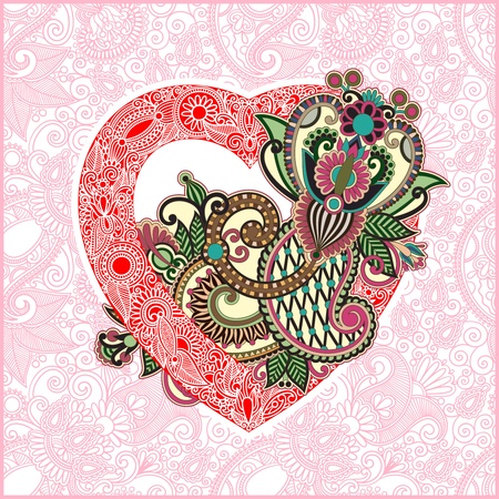 Valentin Day card with heart のイラスト素材