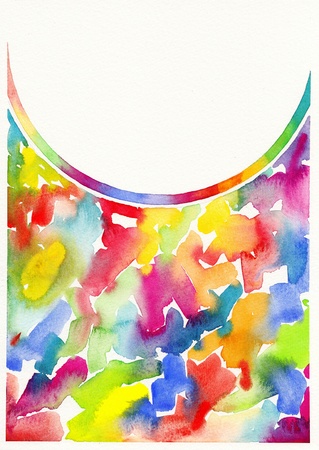 abstract watercolor painting background の写真素材