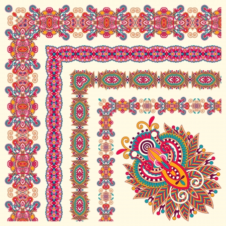 floral vintage frame designのイラスト素材