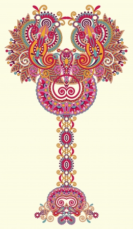 abstract ornamental floral treeのイラスト素材