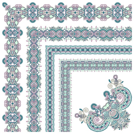 floral vintage frame designのイラスト素材