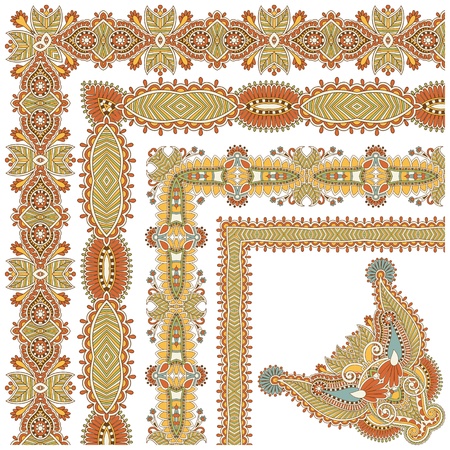 floral vintage frame design.  All components are easy editableのイラスト素材