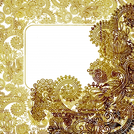 hand draw frame ornate card announcementの写真素材