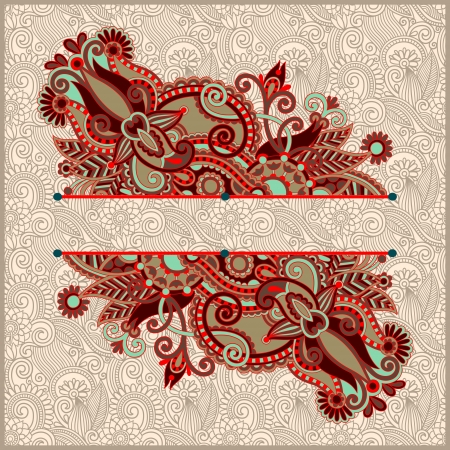 vintage ornamental templateのイラスト素材