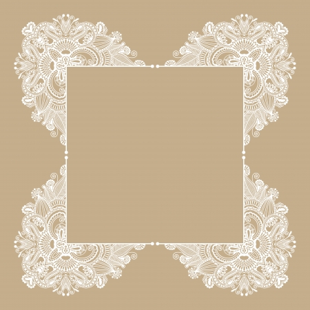 floral vintage frameのイラスト素材