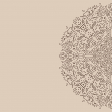 ornamental circle templateのイラスト素材