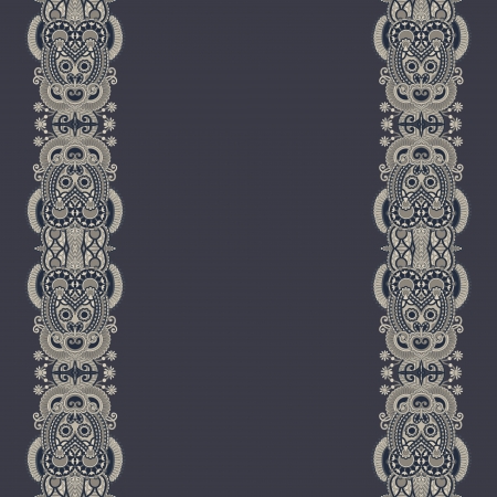 ornate floral background with ornament stripeのイラスト素材