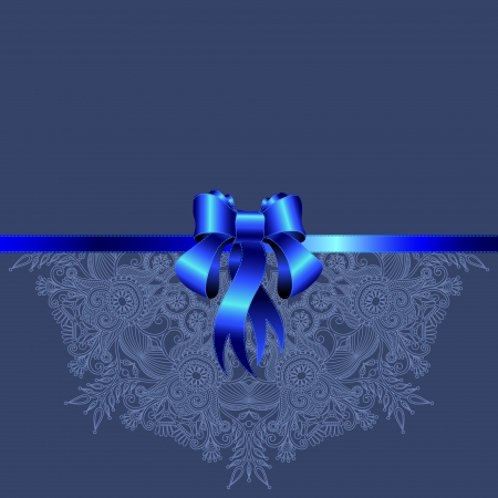 Holiday background with red ribbon, eps10のイラスト素材